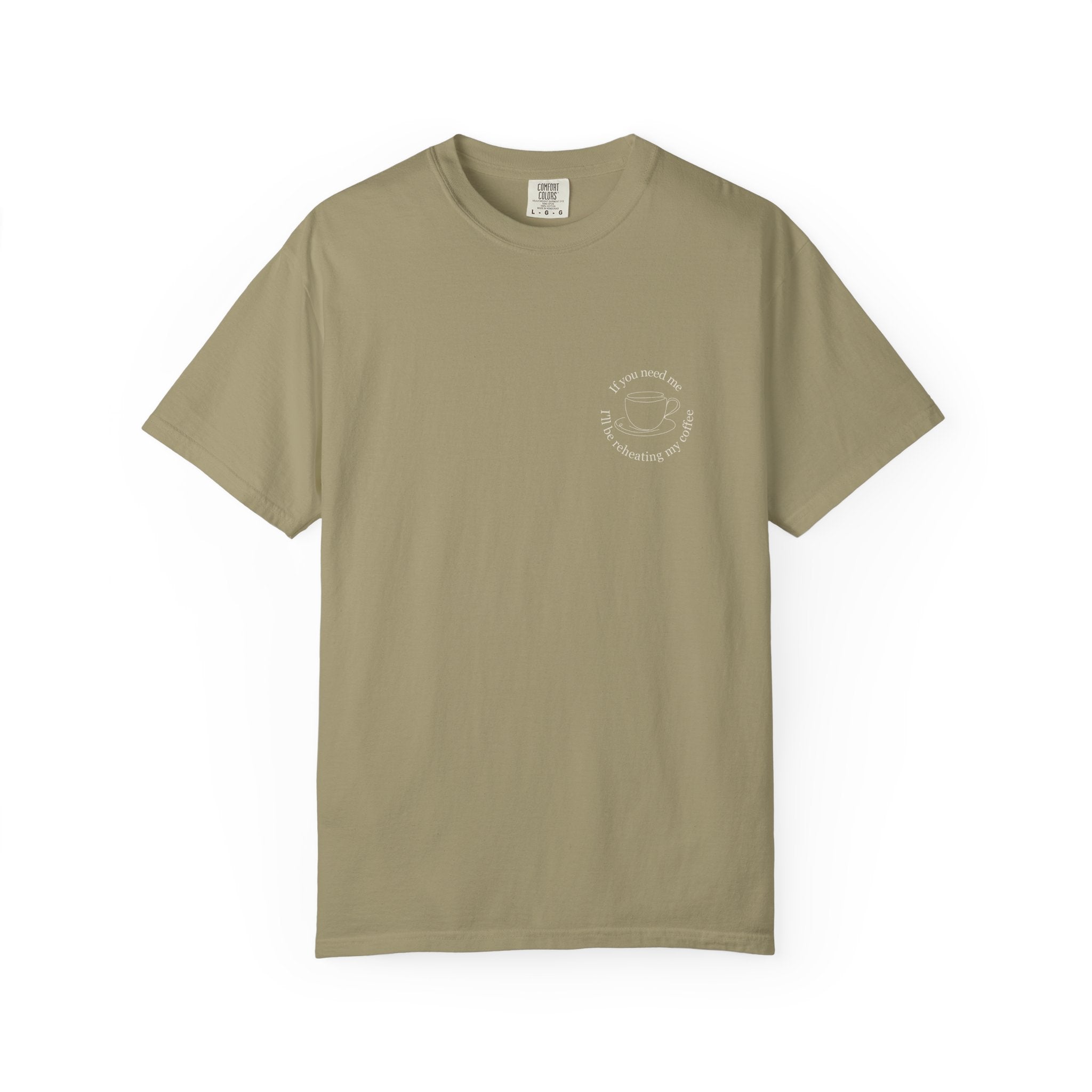 Minimal Crescent Moon Chest Graphic T-Shirt | Rust