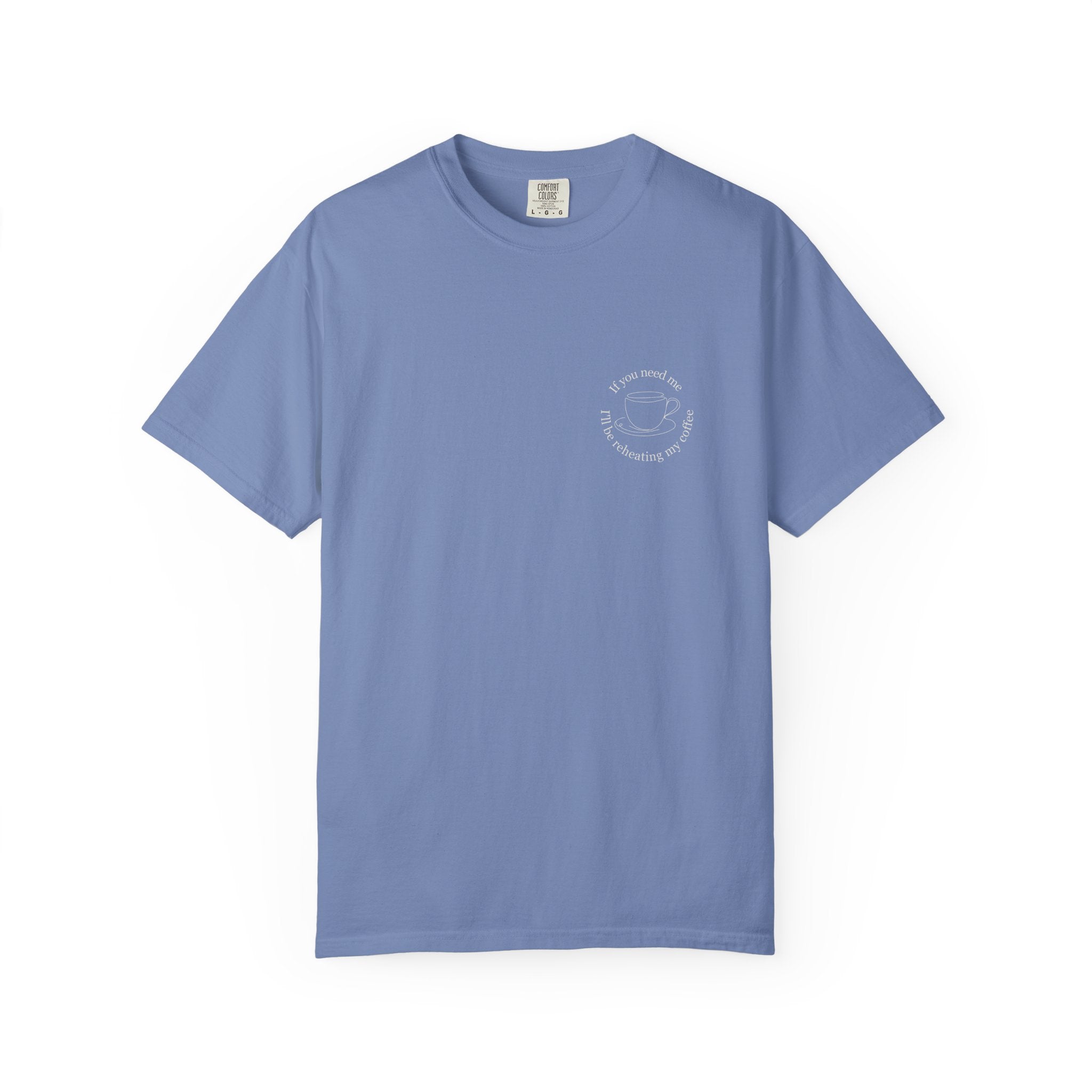 Minimal Crescent Moon Chest Graphic T-Shirt | Rust