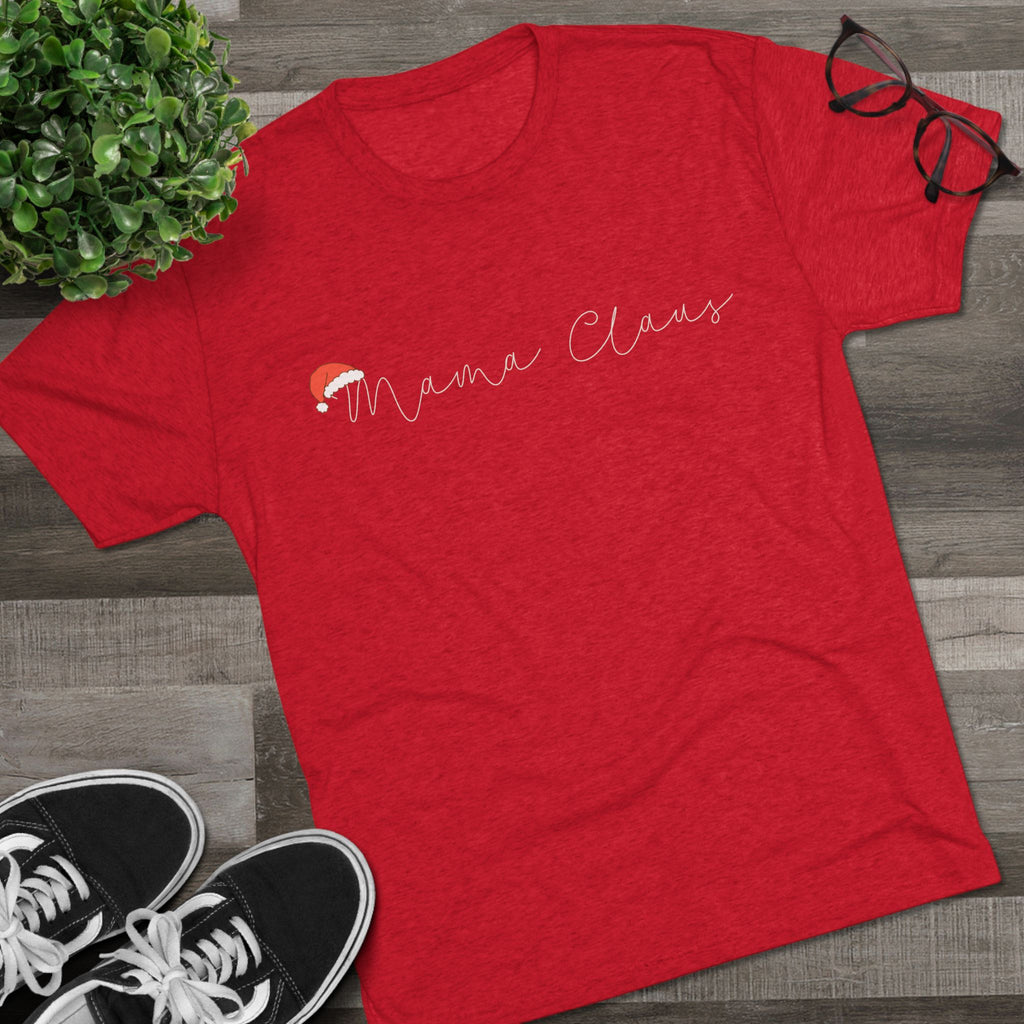 Mama Claus T-Shirt | Christmas Mom Tee, Holiday Santa Mom Top