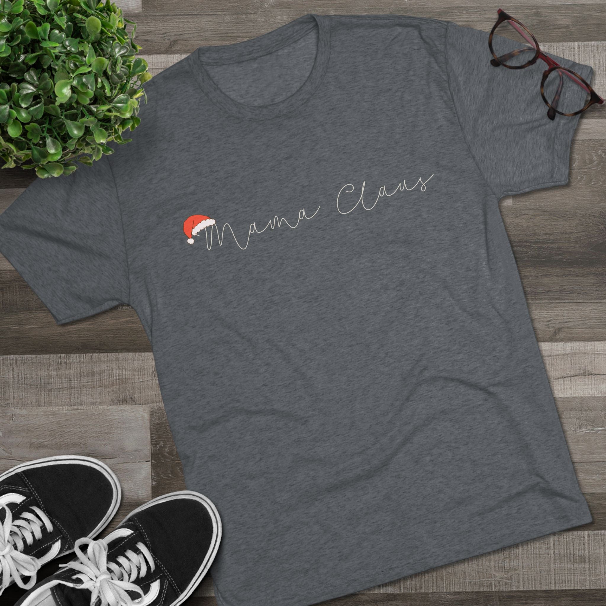 Mama Claus T-Shirt | Christmas Mom Tee, Holiday Santa Mom Top