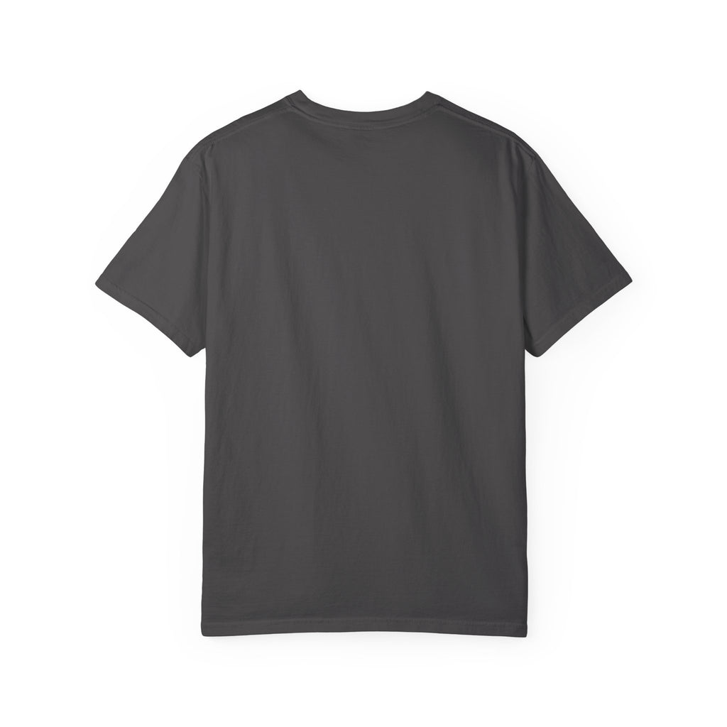 Minimal Crescent Moon Chest Graphic T-Shirt | Rust