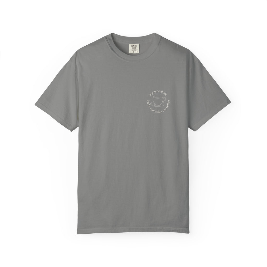 Minimal Crescent Moon Chest Graphic T-Shirt | Rust