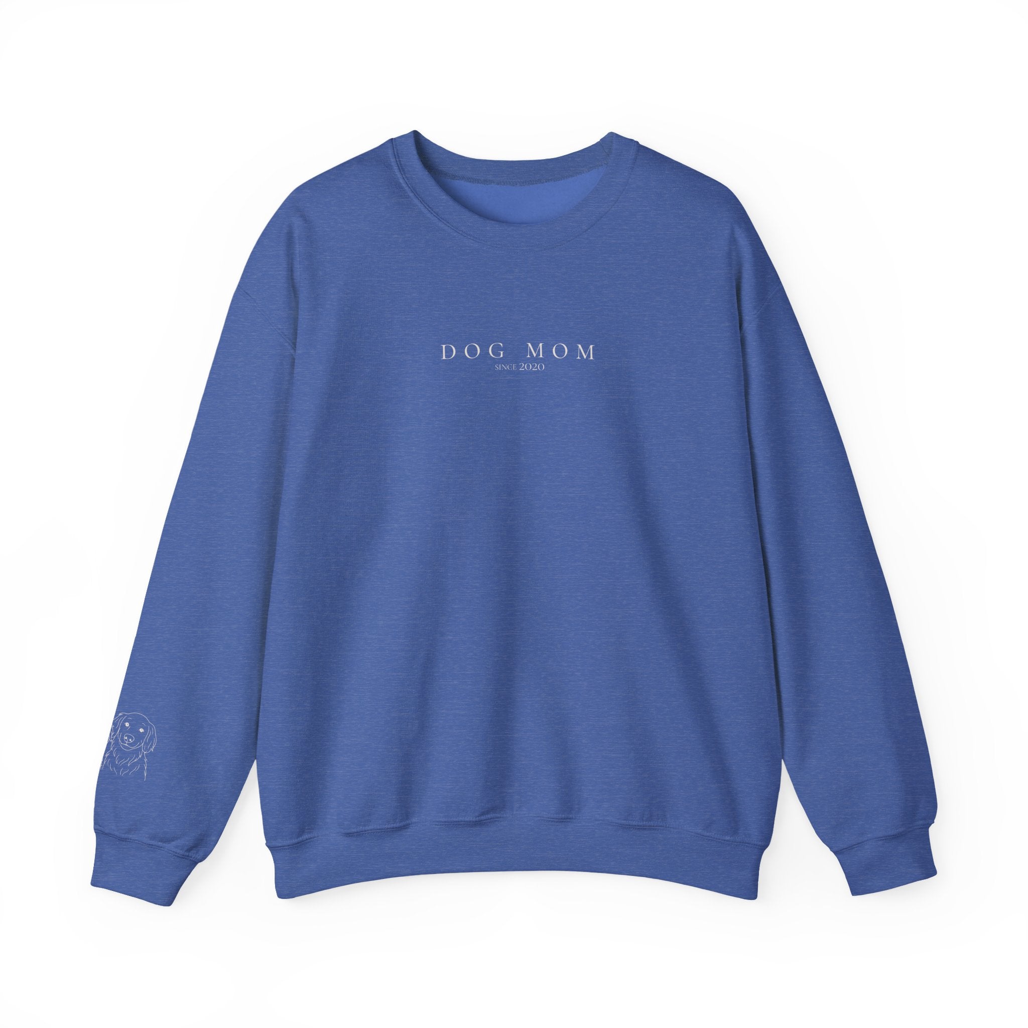 Custom Line Art Sweatshirt — Personalized Text + Sleeve Illustration (From Your Photo!)