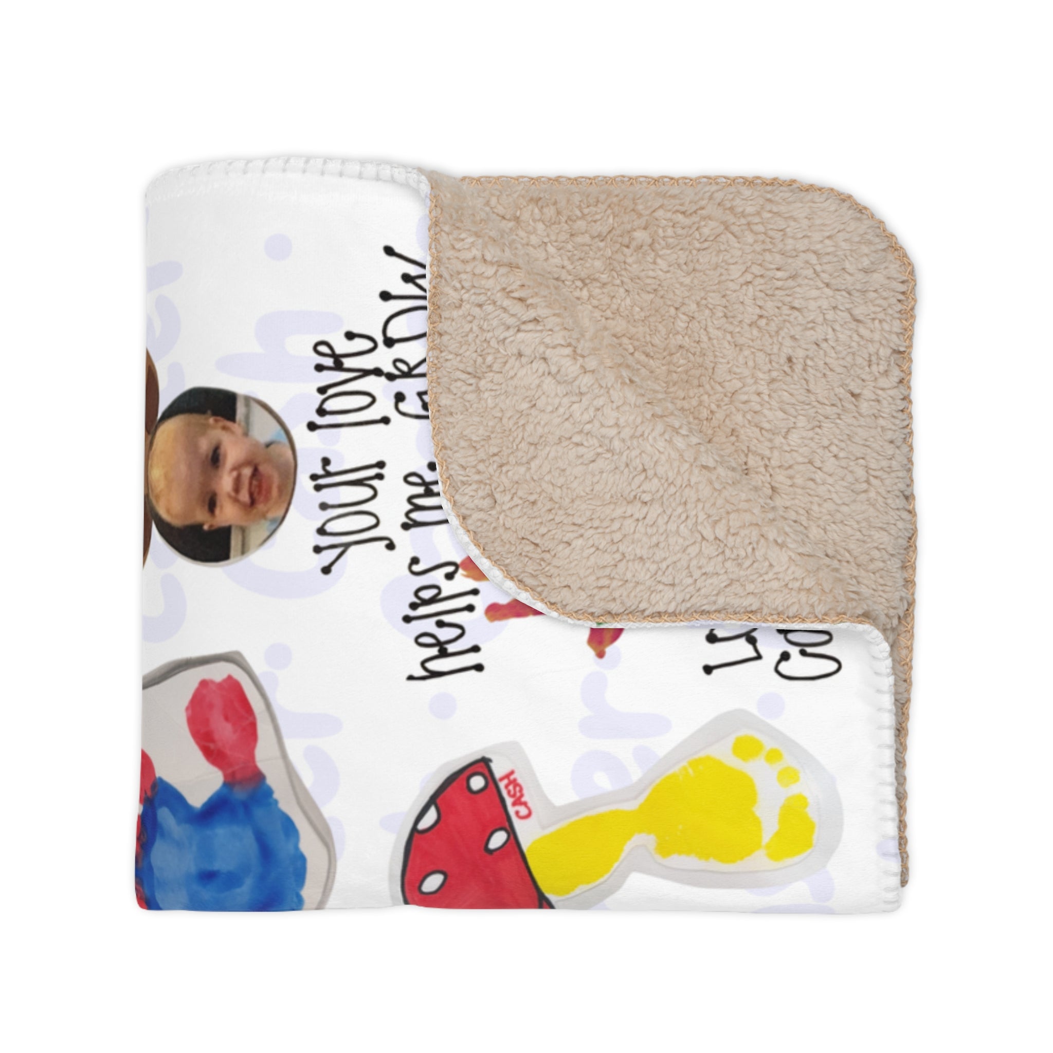 Custom Kids Artwork Blanket – Personalized Keepsake Gift from Your Child's Drawing